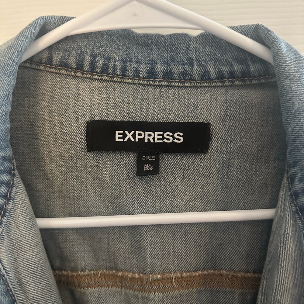Express Blue Jean Jacket - Picture 5 of 9